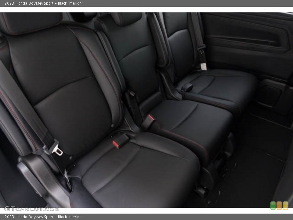 Black Interior Rear Seat for the 2023 Honda Odyssey Sport #144669788
