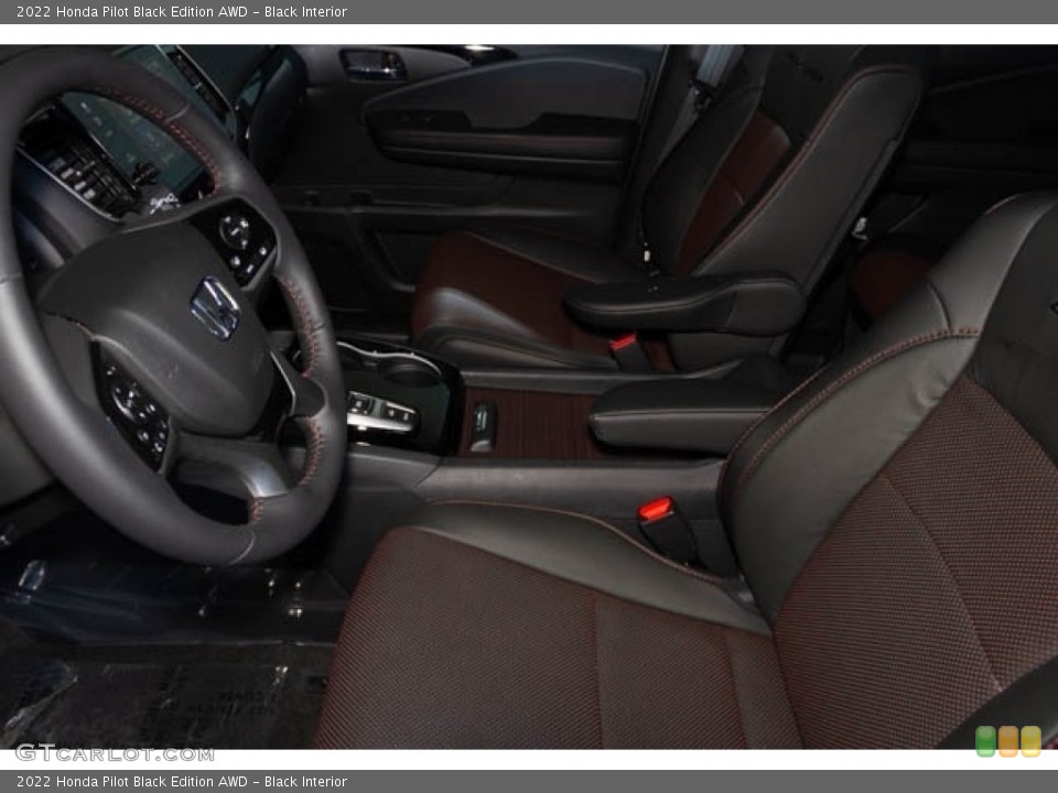 Black Interior Front Seat for the 2022 Honda Pilot Black Edition AWD #144670313