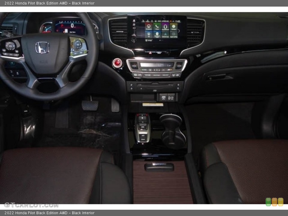 Black Interior Dashboard for the 2022 Honda Pilot Black Edition AWD #144670357