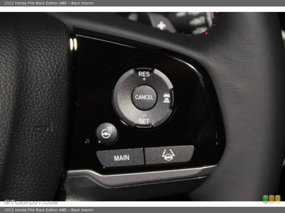 Black Interior Steering Wheel for the 2022 Honda Pilot Black Edition AWD #144670439