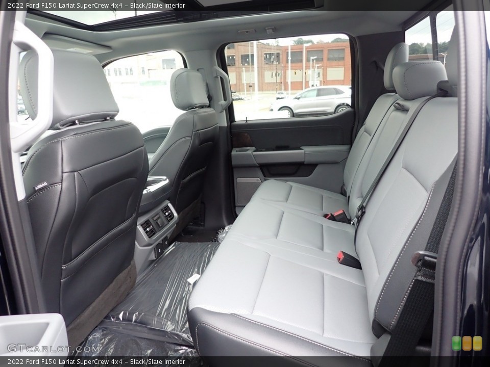 Black/Slate Interior Rear Seat for the 2022 Ford F150 Lariat SuperCrew 4x4 #144670493