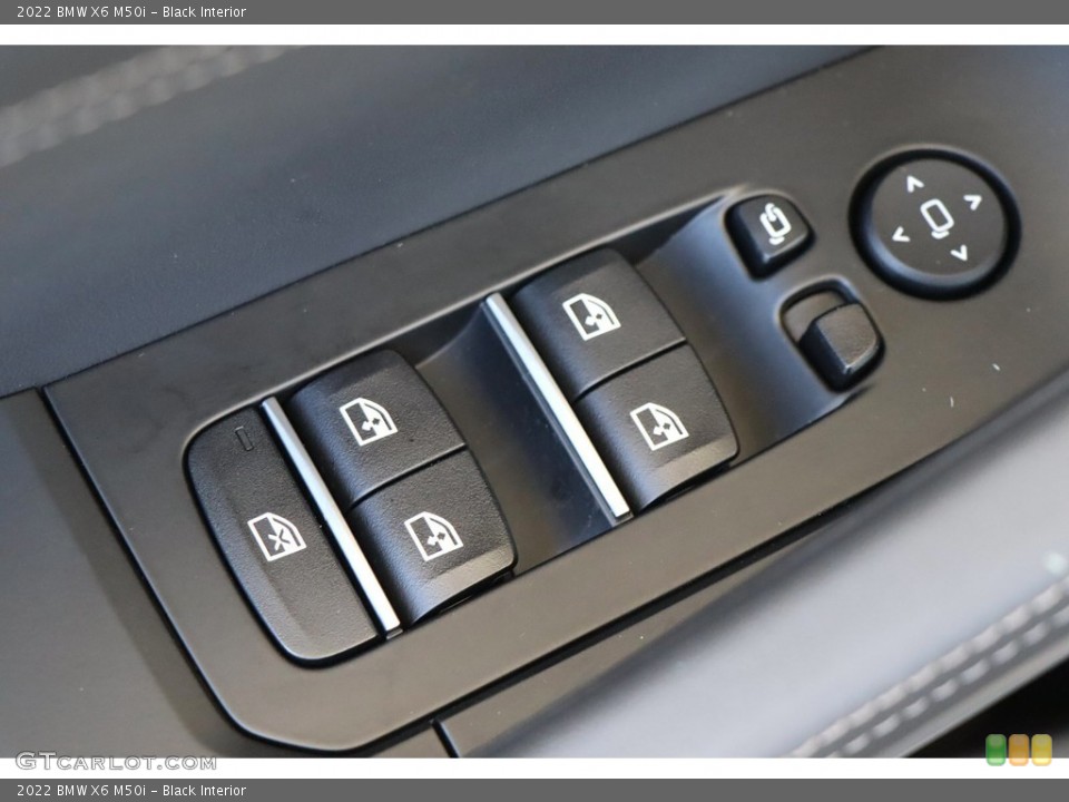 Black Interior Controls for the 2022 BMW X6 M50i #144671204