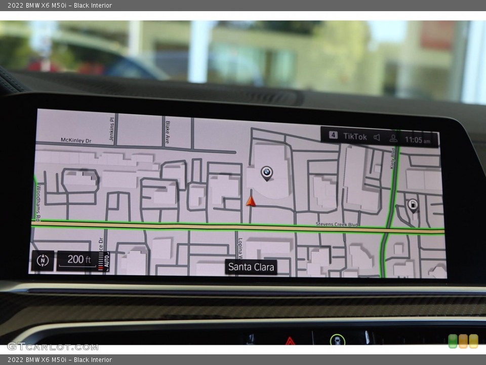 Black Interior Navigation for the 2022 BMW X6 M50i #144671339