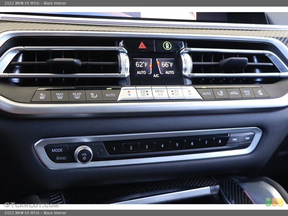 Black Interior Controls for the 2022 BMW X6 M50i #144671381
