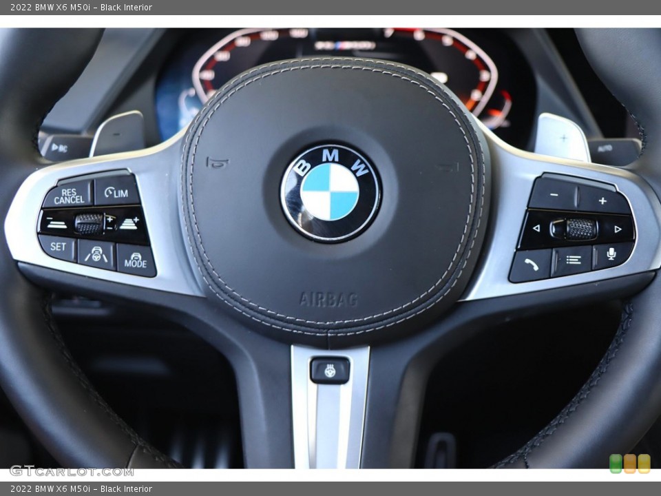 Black Interior Steering Wheel for the 2022 BMW X6 M50i #144671441