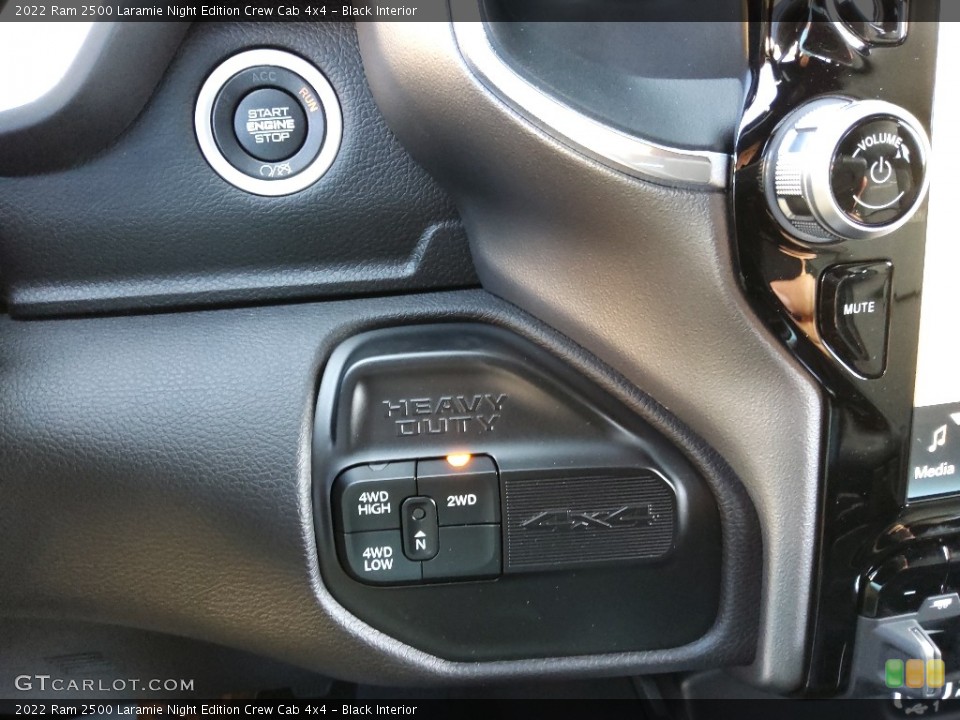 Black Interior Controls for the 2022 Ram 2500 Laramie Night Edition Crew Cab 4x4 #144671537