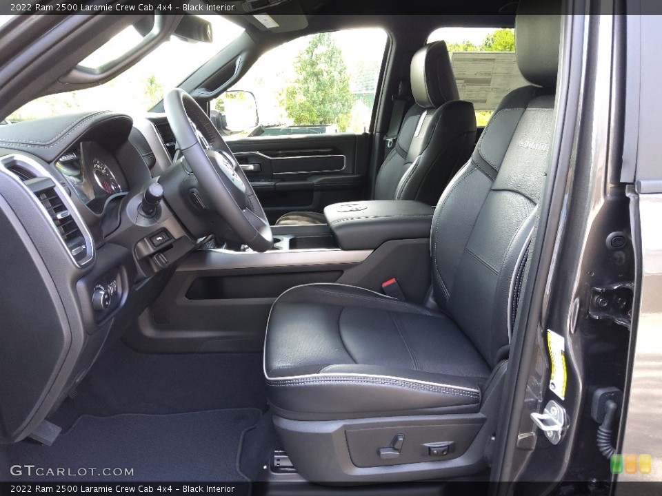 Black Interior Front Seat for the 2022 Ram 2500 Laramie Crew Cab 4x4 #144672056