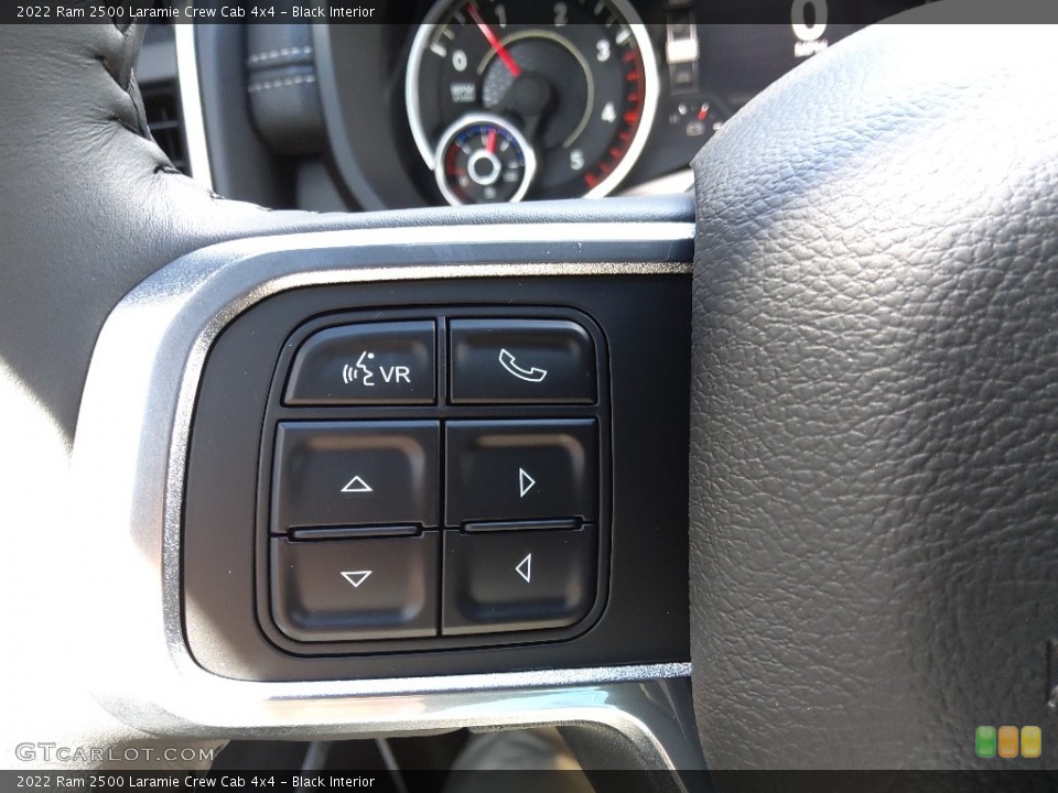 Black Interior Steering Wheel for the 2022 Ram 2500 Laramie Crew Cab 4x4 #144672239