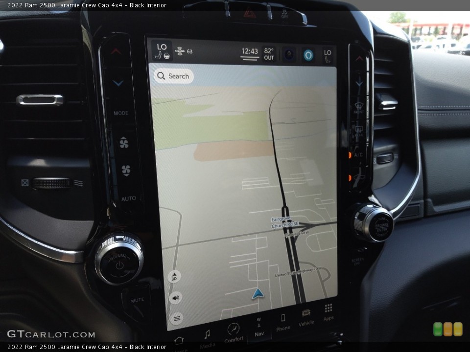 Black Interior Navigation for the 2022 Ram 2500 Laramie Crew Cab 4x4 #144672338