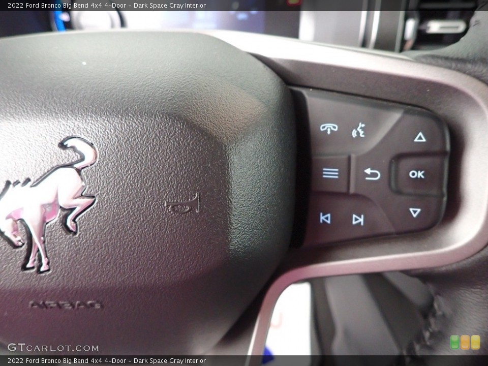Dark Space Gray Interior Steering Wheel for the 2022 Ford Bronco Big Bend 4x4 4-Door #144676729