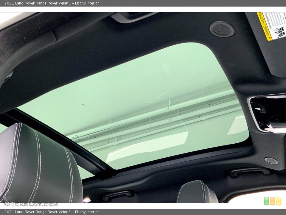 Ebony Interior Sunroof for the 2021 Land Rover Range Rover Velar S #144678119