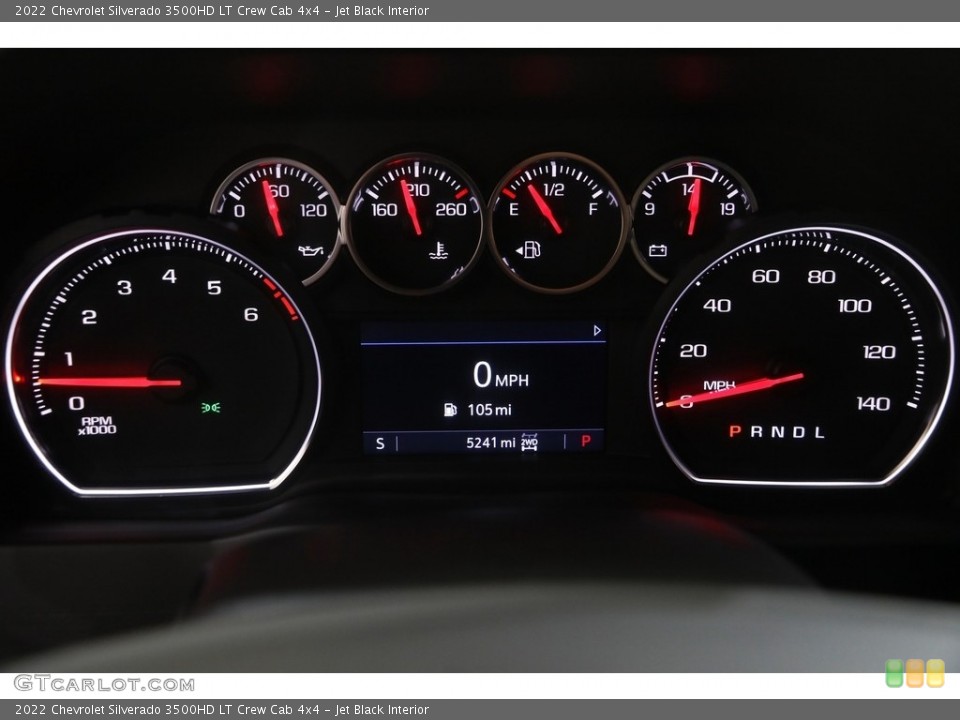 Jet Black Interior Gauges for the 2022 Chevrolet Silverado 3500HD LT Crew Cab 4x4 #144678443