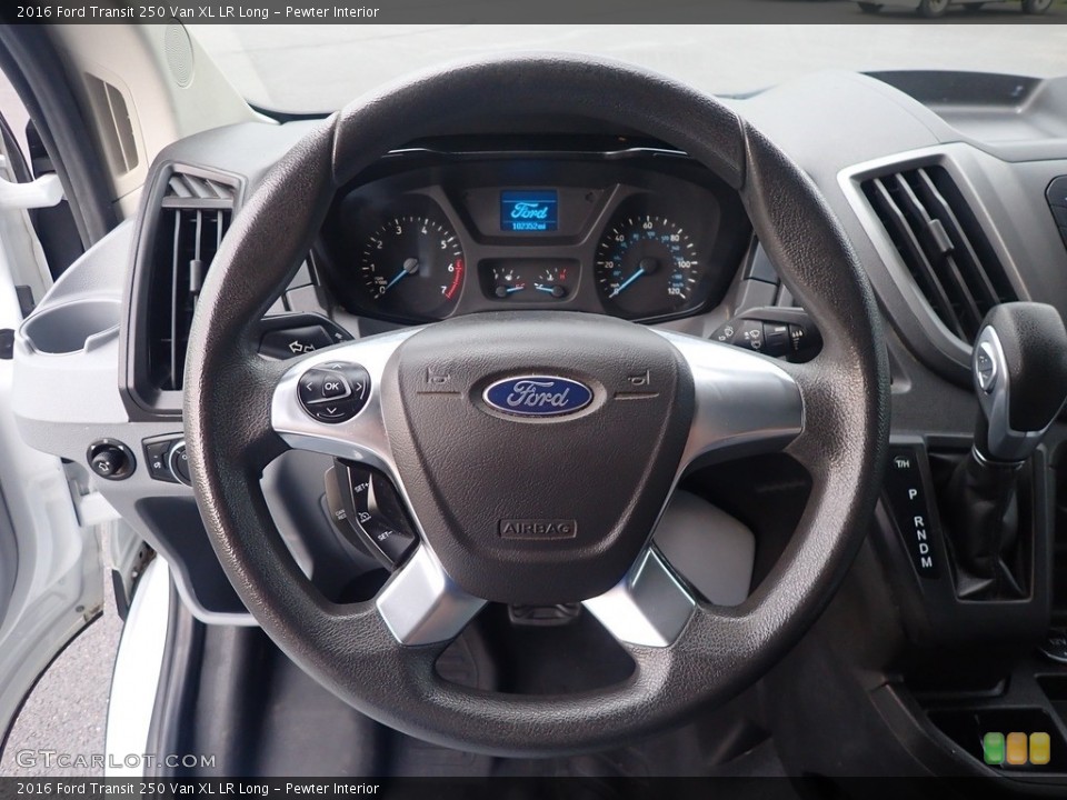 Pewter Interior Steering Wheel for the 2016 Ford Transit 250 Van XL LR Long #144678656