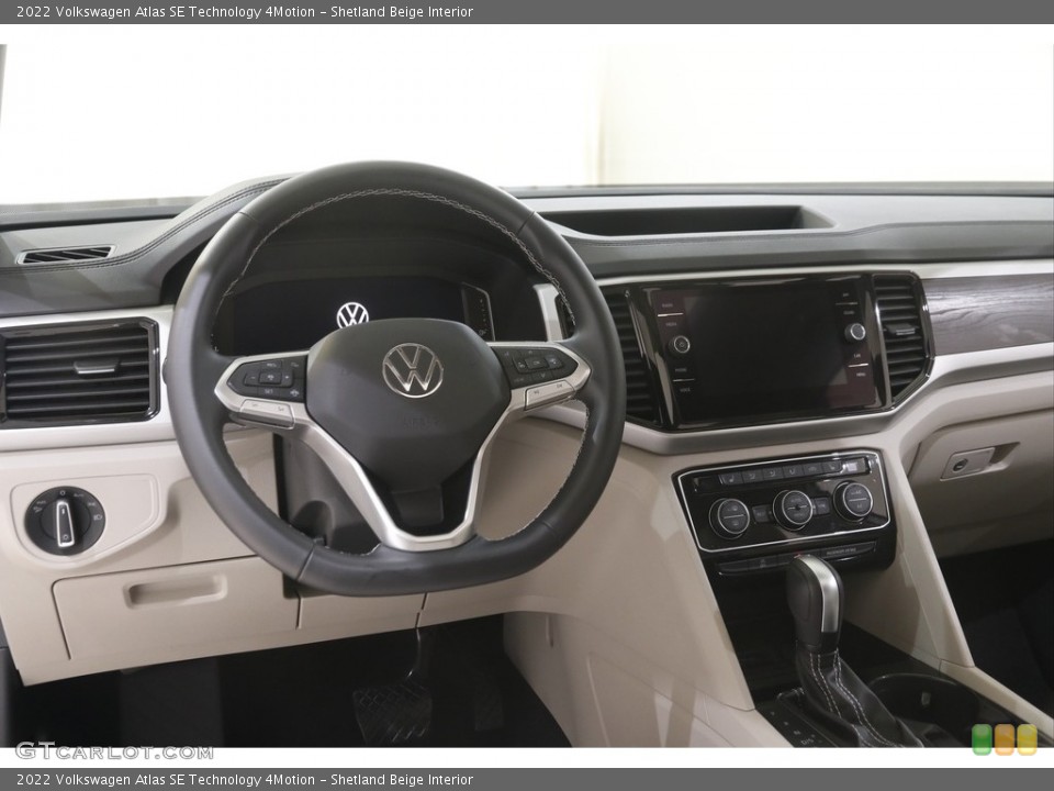 Shetland Beige Interior Dashboard for the 2022 Volkswagen Atlas SE Technology 4Motion #144678848