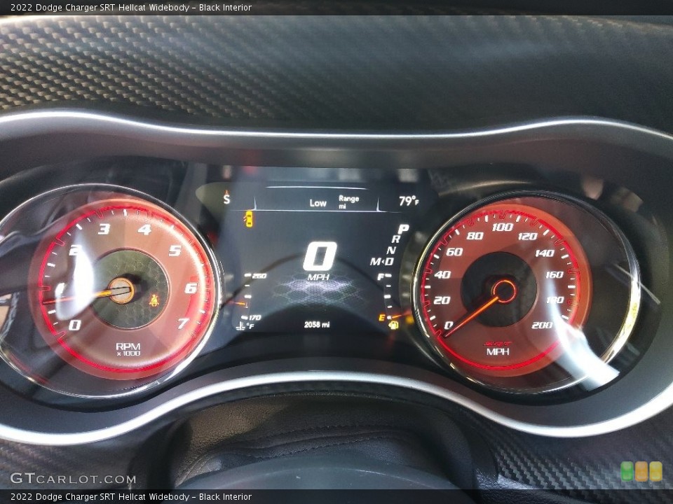 Black Interior Gauges for the 2022 Dodge Charger SRT Hellcat Widebody #144679046