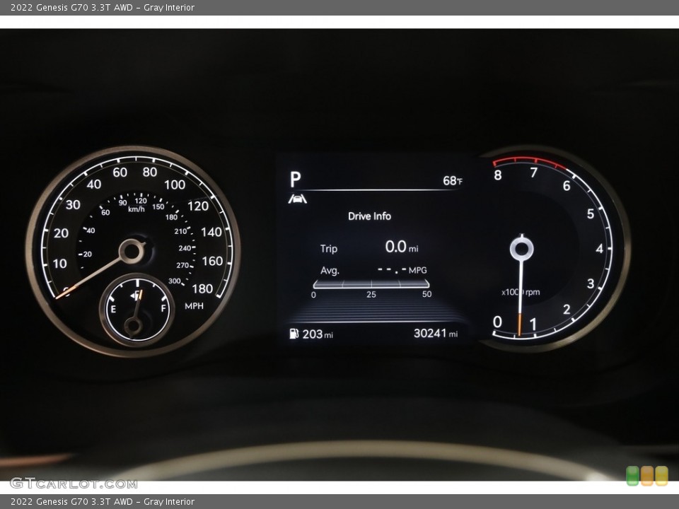 Gray Interior Gauges for the 2022 Genesis G70 3.3T AWD #144679232