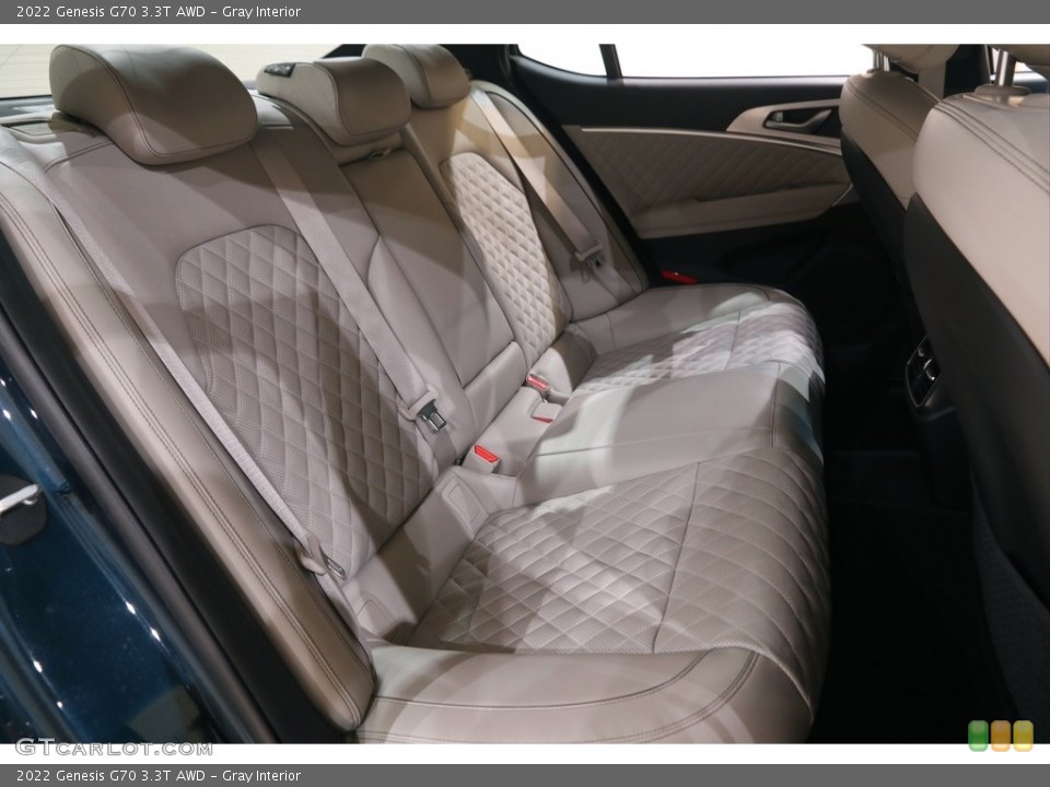 Gray Interior Rear Seat for the 2022 Genesis G70 3.3T AWD #144679325
