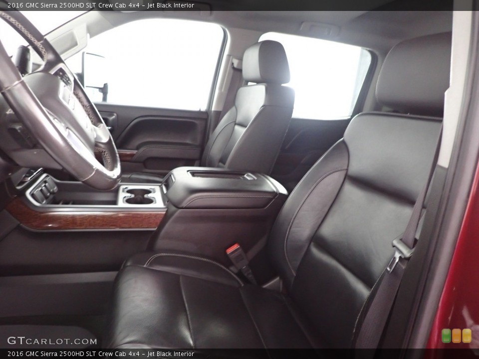 Jet Black Interior Front Seat for the 2016 GMC Sierra 2500HD SLT Crew Cab 4x4 #144679856