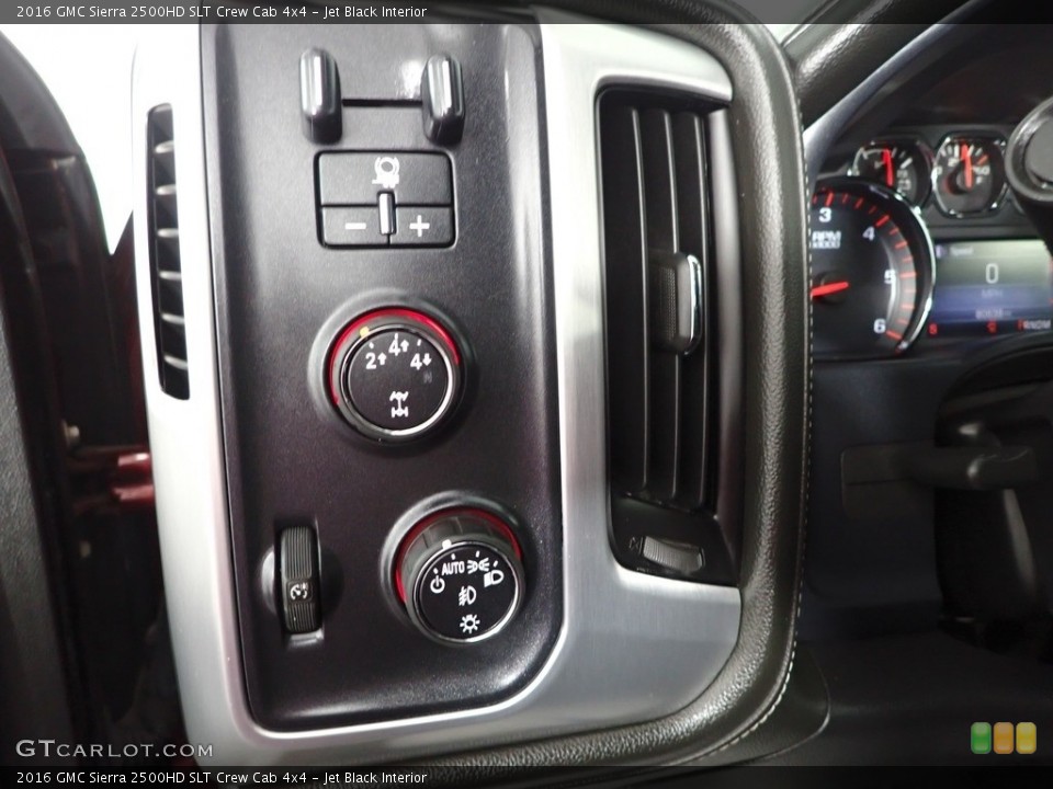 Jet Black Interior Controls for the 2016 GMC Sierra 2500HD SLT Crew Cab 4x4 #144679862