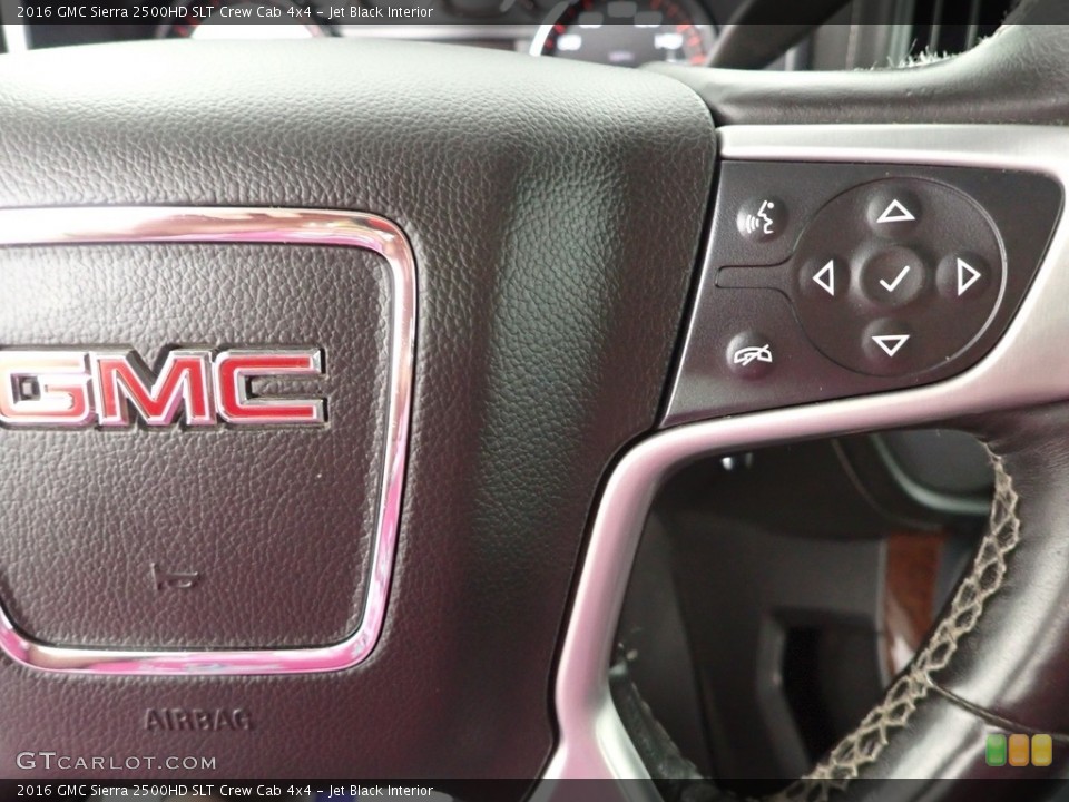 Jet Black Interior Steering Wheel for the 2016 GMC Sierra 2500HD SLT Crew Cab 4x4 #144679880