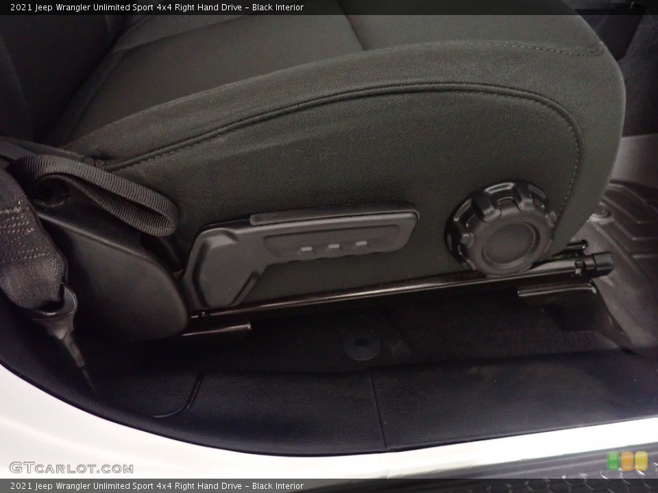 Black Interior Front Seat for the 2021 Jeep Wrangler Unlimited Sport 4x4 Right Hand Drive #144680363