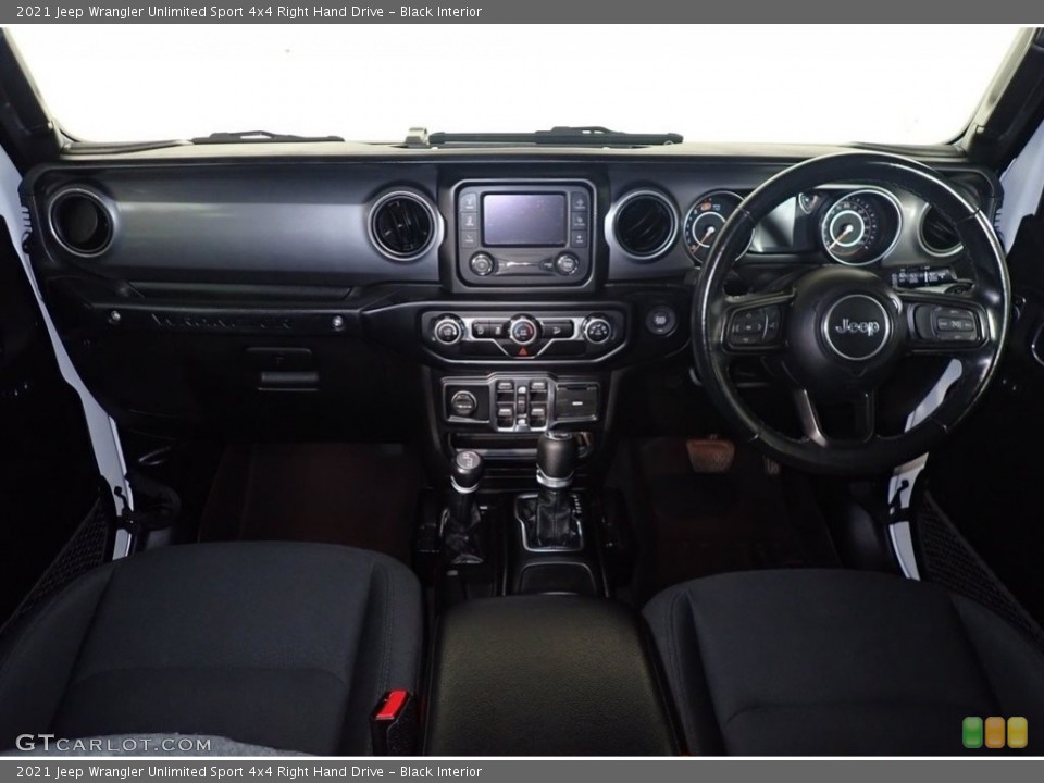 Black Interior Photo for the 2021 Jeep Wrangler Unlimited Sport 4x4 Right Hand Drive #144680366
