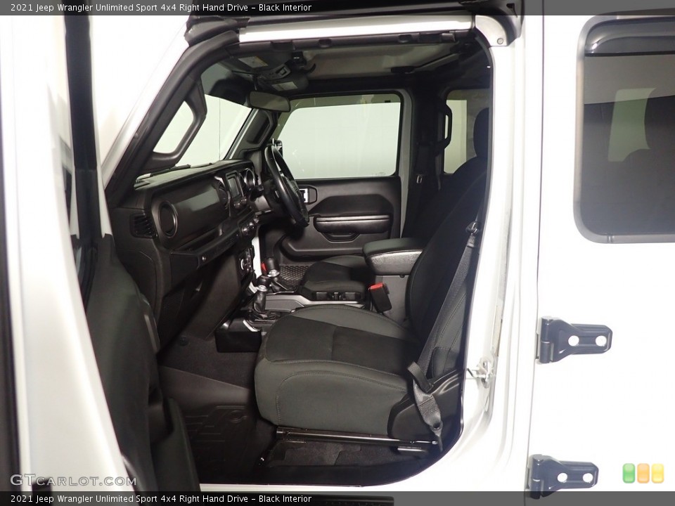 Black Interior Front Seat for the 2021 Jeep Wrangler Unlimited Sport 4x4 Right Hand Drive #144680411