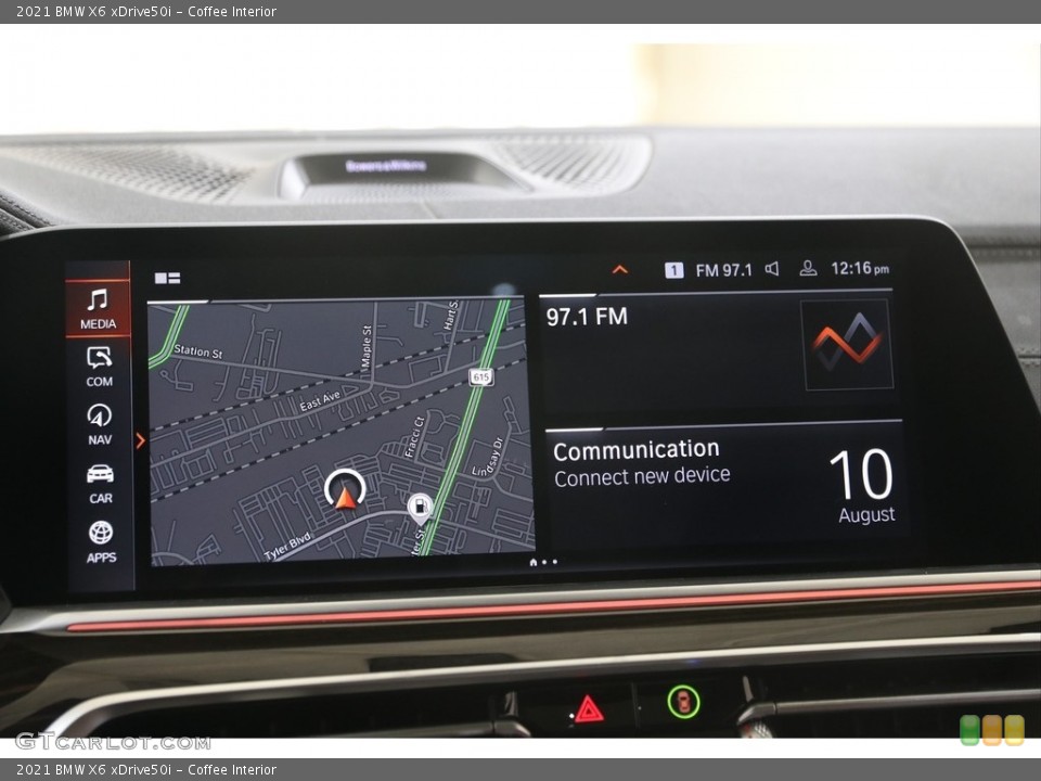 Coffee Interior Navigation for the 2021 BMW X6 xDrive50i #144682780