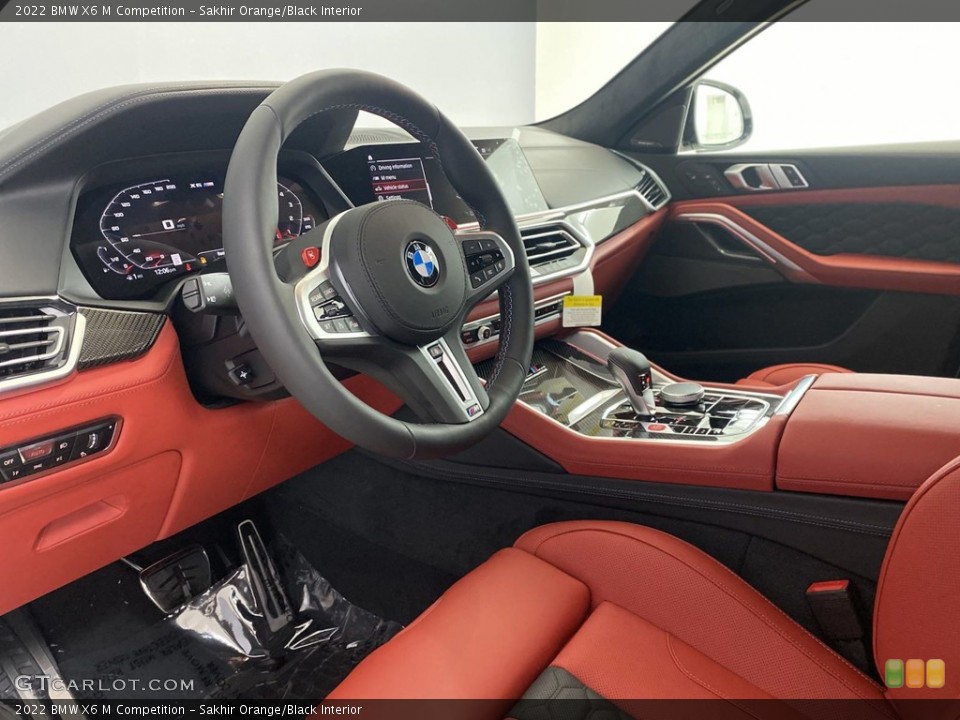 Sakhir Orange/Black Interior Dashboard for the 2022 BMW X6 M Competition #144685626