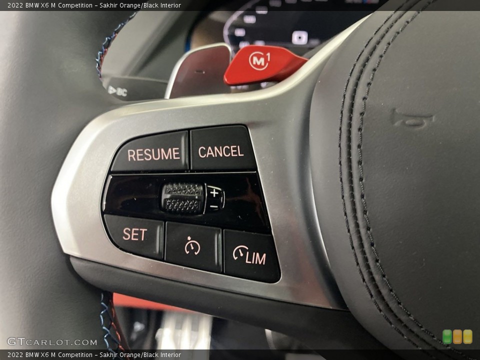 Sakhir Orange/Black Interior Steering Wheel for the 2022 BMW X6 M Competition #144685701