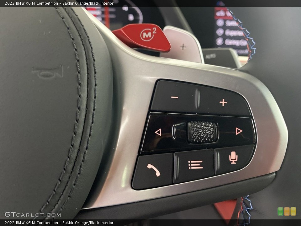 Sakhir Orange/Black Interior Steering Wheel for the 2022 BMW X6 M Competition #144685725
