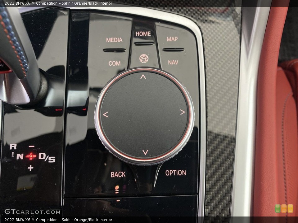 Sakhir Orange/Black Interior Controls for the 2022 BMW X6 M Competition #144685953