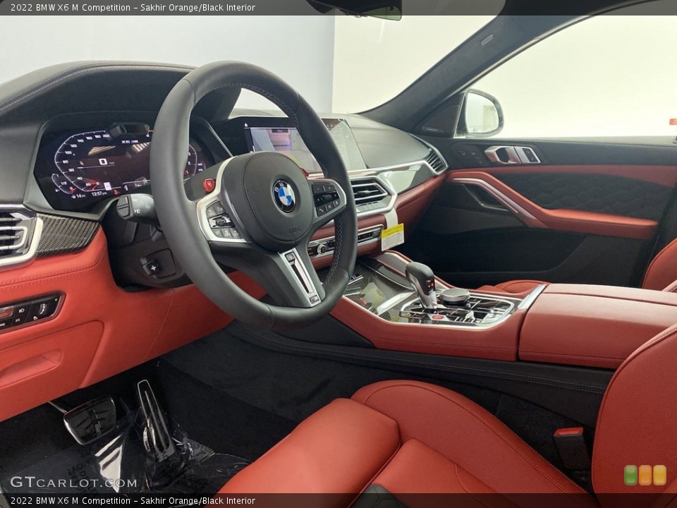 Sakhir Orange/Black Interior Front Seat for the 2022 BMW X6 M Competition #144686363
