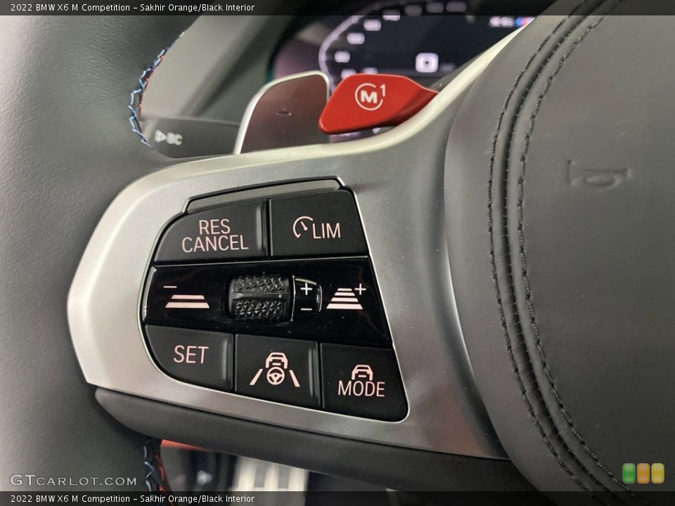 Sakhir Orange/Black Interior Steering Wheel for the 2022 BMW X6 M Competition #144686440