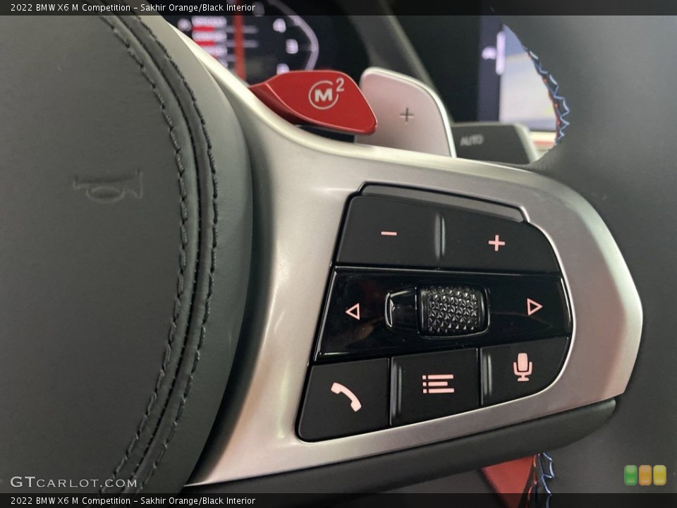 Sakhir Orange/Black Interior Steering Wheel for the 2022 BMW X6 M Competition #144686469