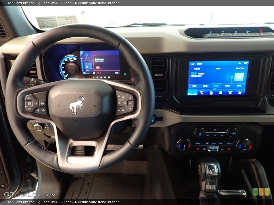 Medium Sandstone Interior Steering Wheel for the 2022 Ford Bronco Big Bend 4x4 2-Door #144686613