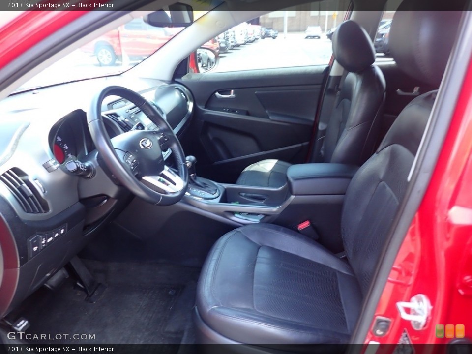 Black Interior Front Seat for the 2013 Kia Sportage SX #144686625