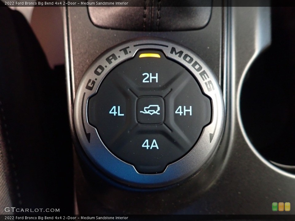 Medium Sandstone Interior Controls for the 2022 Ford Bronco Big Bend 4x4 2-Door #144686637