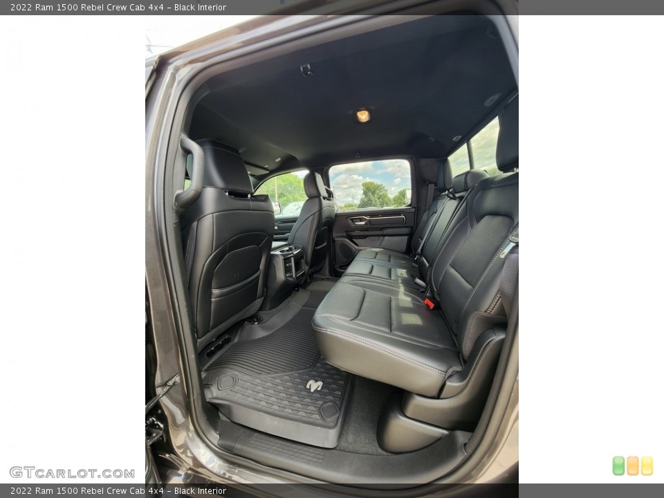 Black Interior Rear Seat for the 2022 Ram 1500 Rebel Crew Cab 4x4 #144689781