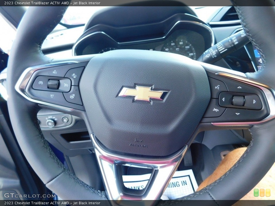 Jet Black Interior Steering Wheel for the 2023 Chevrolet TrailBlazer ACTIV AWD #144691263