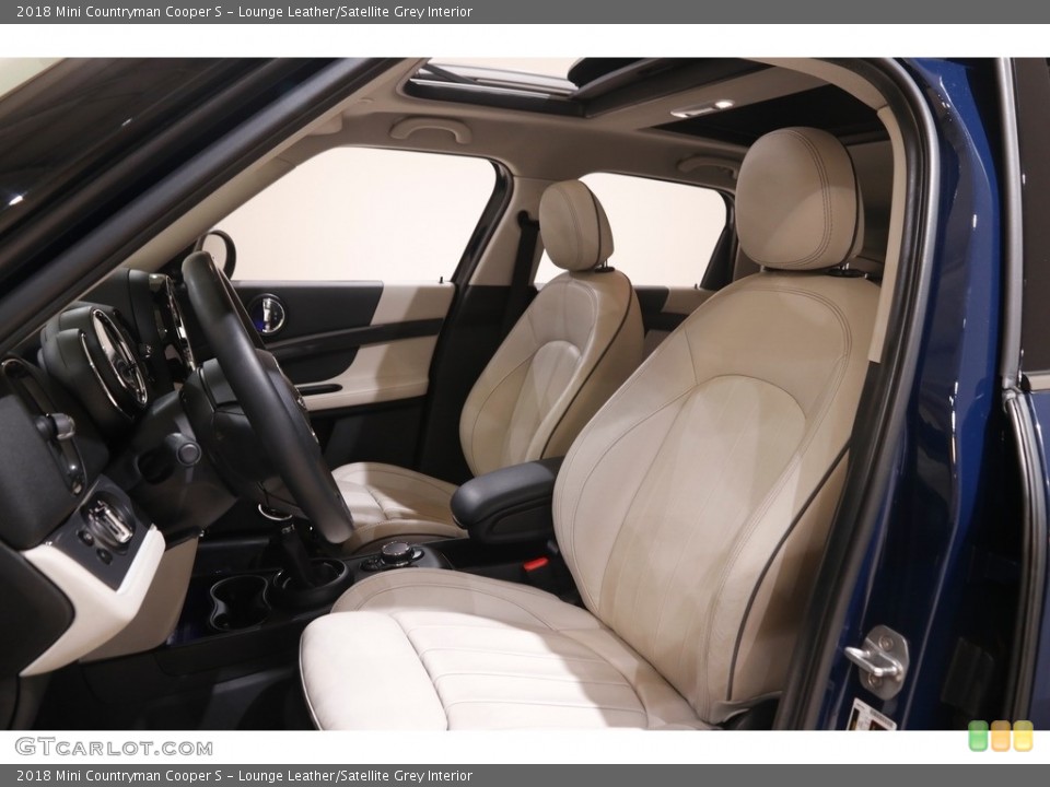 Lounge Leather/Satellite Grey Interior Front Seat for the 2018 Mini Countryman Cooper S #144691581