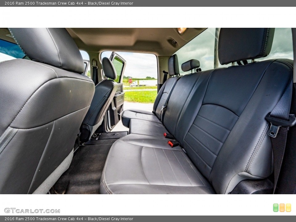 Black/Diesel Gray Interior Rear Seat for the 2016 Ram 2500 Tradesman Crew Cab 4x4 #144692082