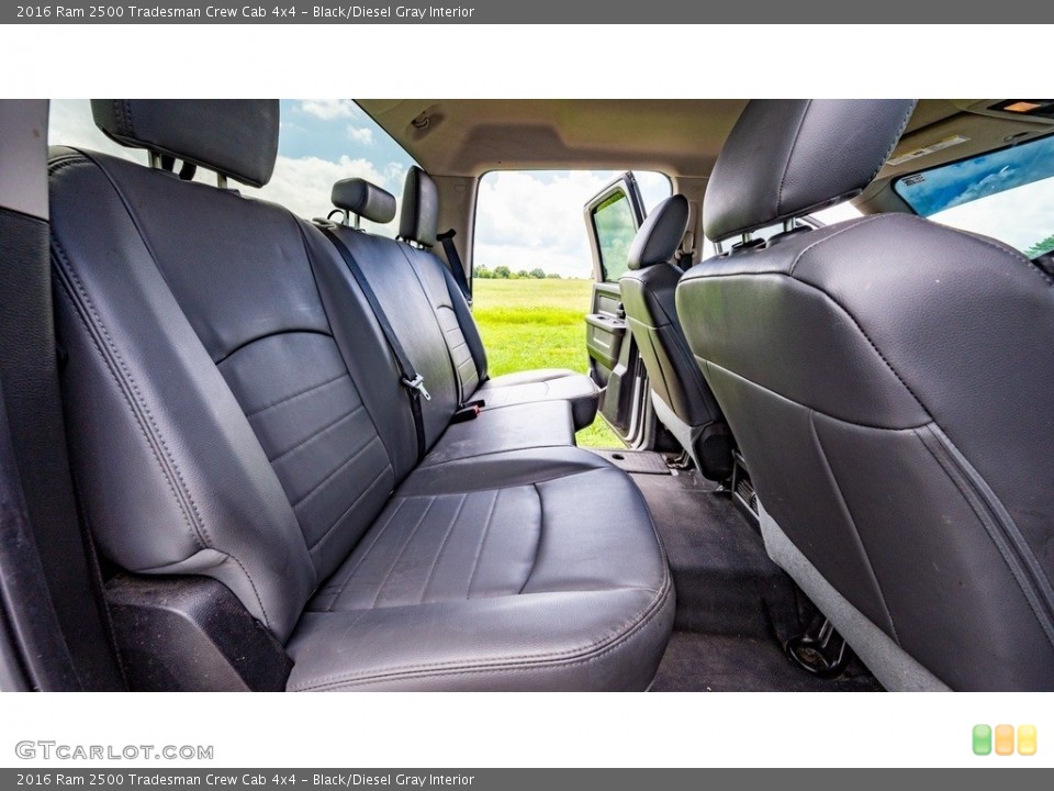 Black/Diesel Gray Interior Rear Seat for the 2016 Ram 2500 Tradesman Crew Cab 4x4 #144692106