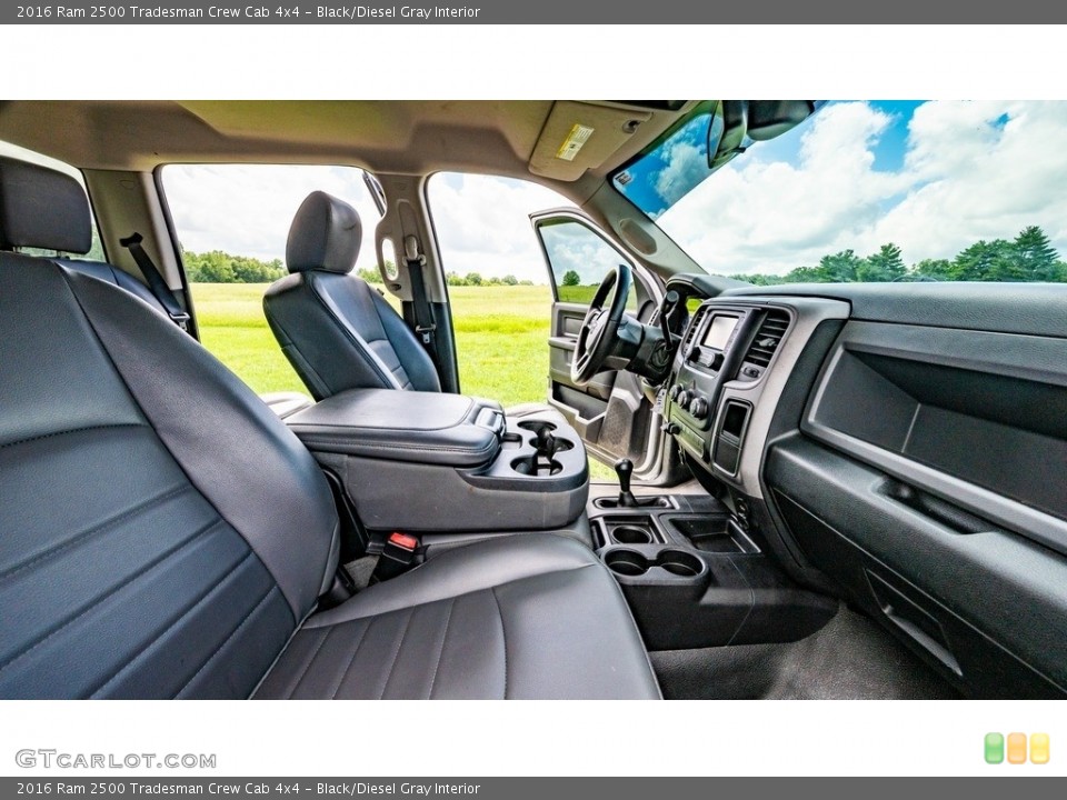 Black/Diesel Gray Interior Front Seat for the 2016 Ram 2500 Tradesman Crew Cab 4x4 #144692136