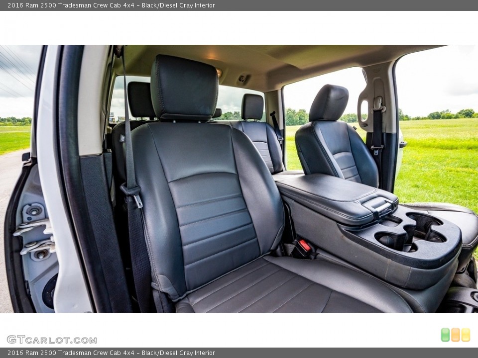 Black/Diesel Gray Interior Front Seat for the 2016 Ram 2500 Tradesman Crew Cab 4x4 #144692145