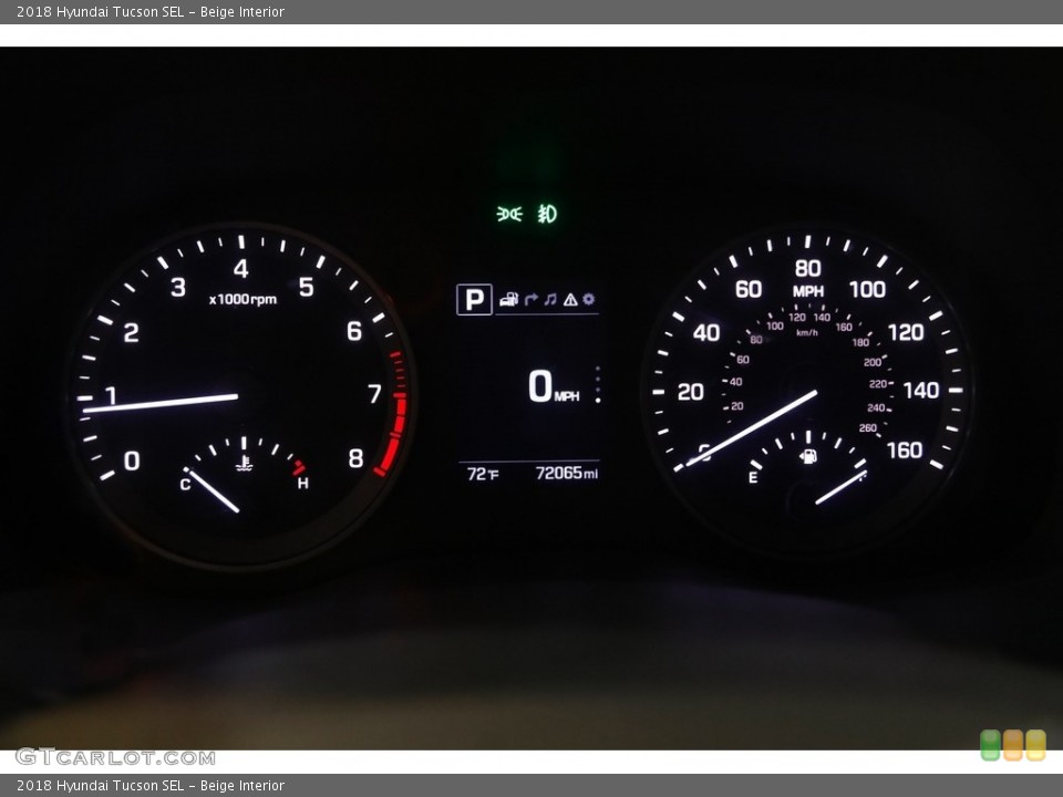 Beige Interior Gauges for the 2018 Hyundai Tucson SEL #144692154