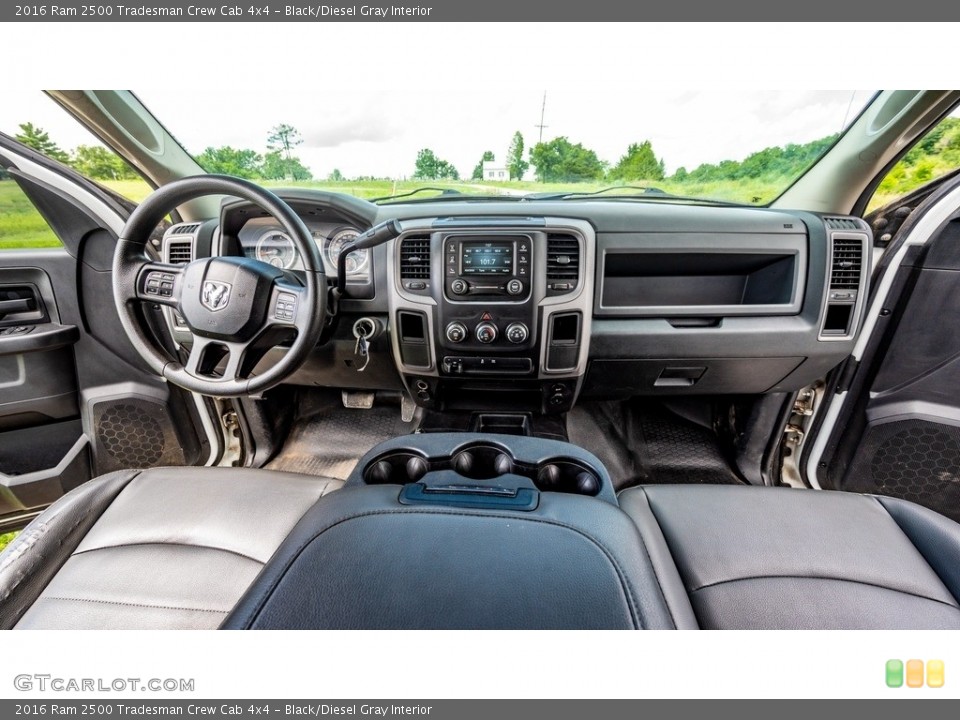 Black/Diesel Gray Interior Dashboard for the 2016 Ram 2500 Tradesman Crew Cab 4x4 #144692160