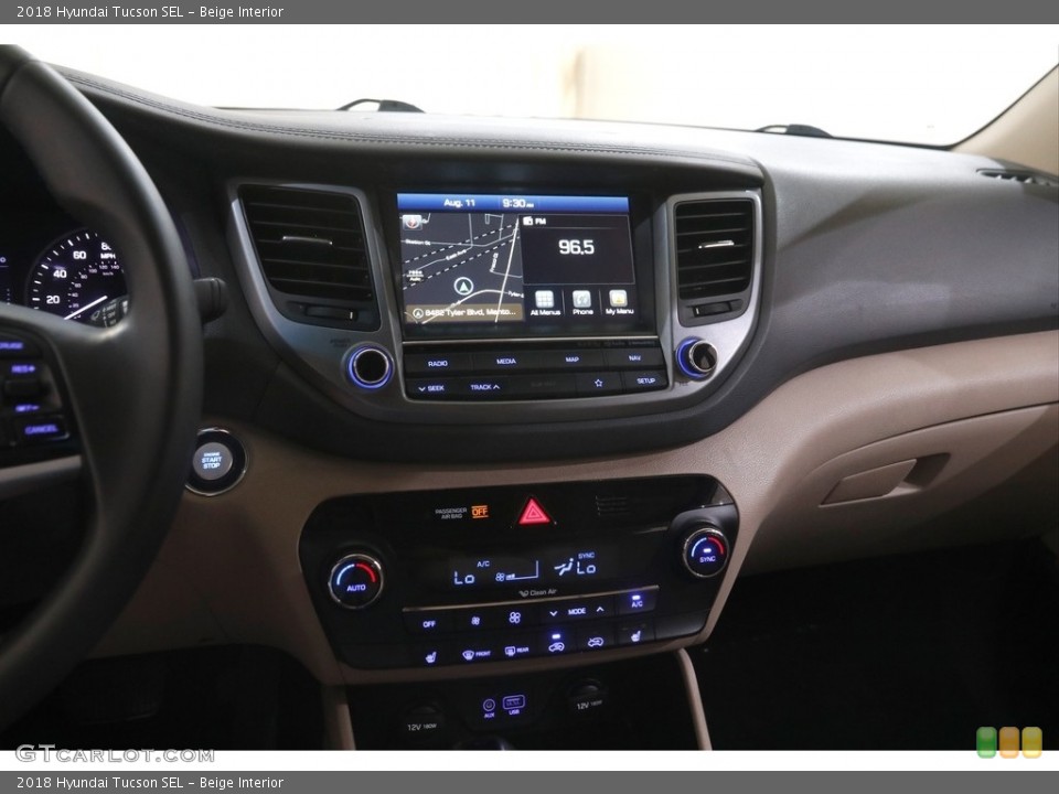 Beige Interior Controls for the 2018 Hyundai Tucson SEL #144692166
