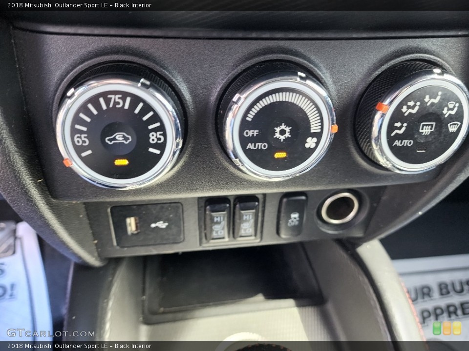 Black Interior Controls for the 2018 Mitsubishi Outlander Sport LE #144693165