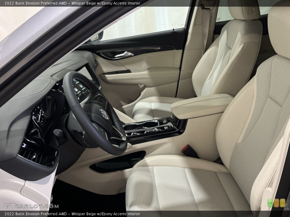 Whisper Beige w/Ebony Accents Interior Photo for the 2022 Buick Envision Preferred AWD #144693189